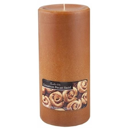 CANDLELITE Candle-lite 2846549 6 in. Cinnamon Pecan Scented Pillar Candle Pack Of 2 2846549